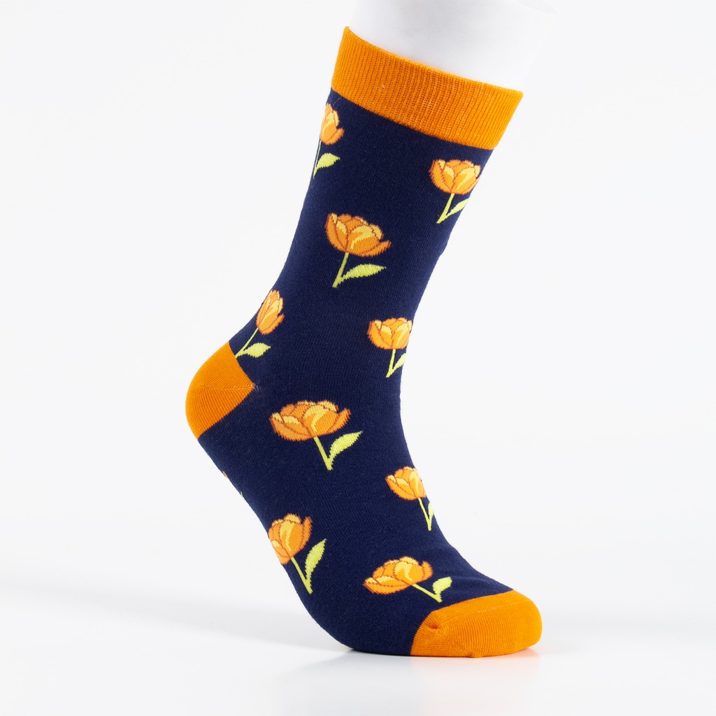 Custom food theme casual sock sample